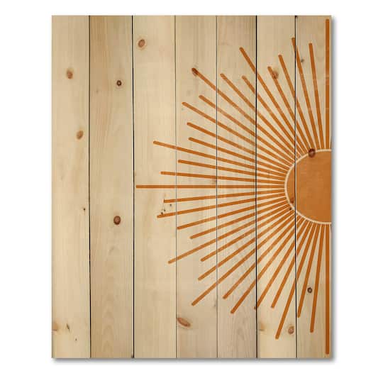 Designart - Orange Sun Print I